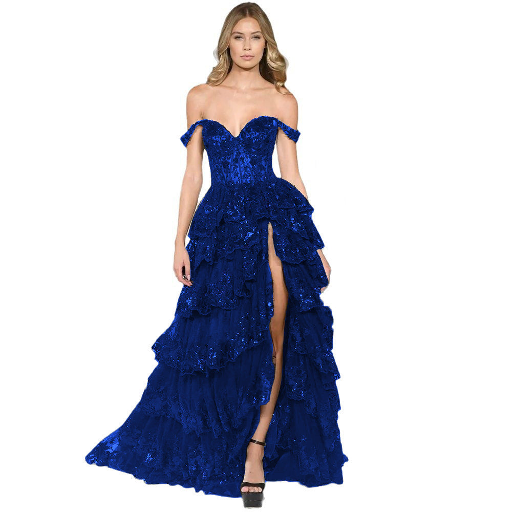 Off-Shoulder Evening Dress