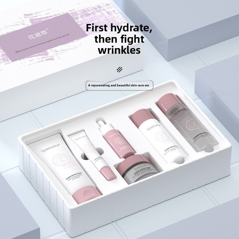 Hyaluronic Acid Water Emulsion Six-Piece Skin Care Product Set