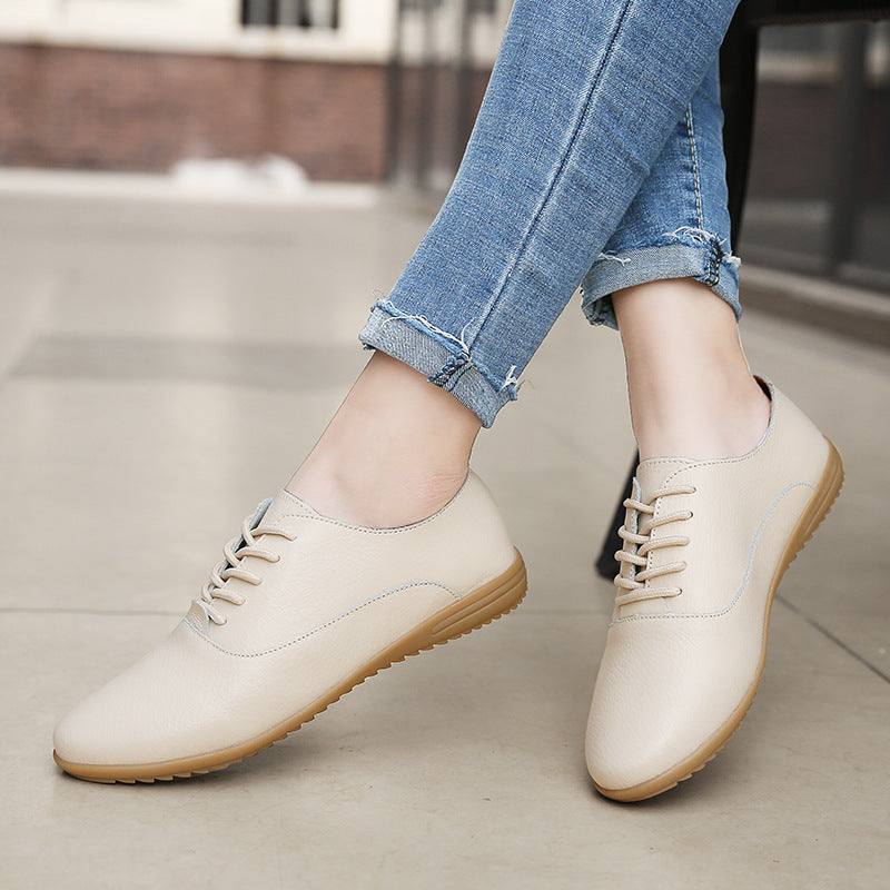 Women's Lace-Up Casual Flat Shoes