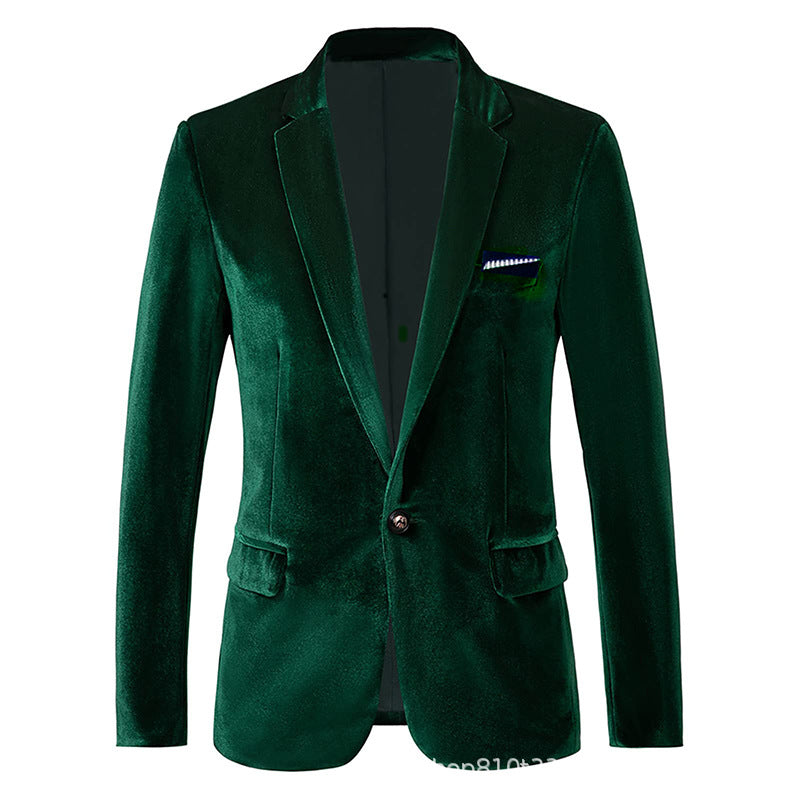Velvet Slim Fit Blazer for Men