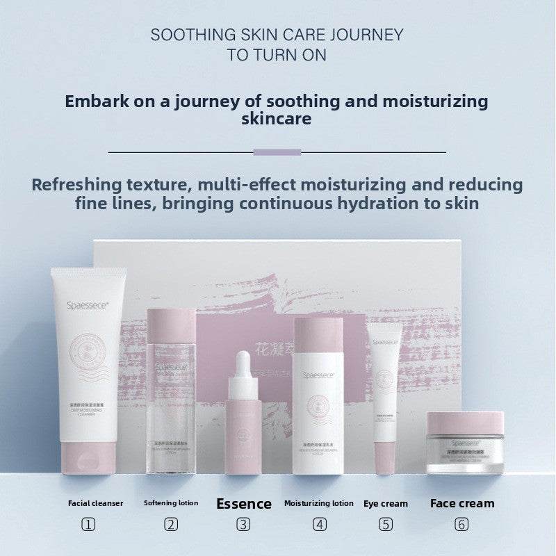 Hyaluronic Acid Water Emulsion Six-Piece Skin Care Product Set