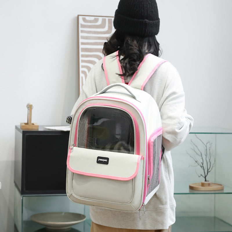 Portable Pet Backpack with Large Capacity